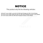 TEC Front Ceramic Disc Brake Pads And Wear Sensors Kit For Lexus LS460 With Sport Package 15 Inch Wheels KTW-102233