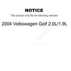TEC Front Ceramic Disc Brake Pads And Extra Wear Sensors Kit For 2004 Volkswagen Golf 2.0L 1.9L KTW-102244