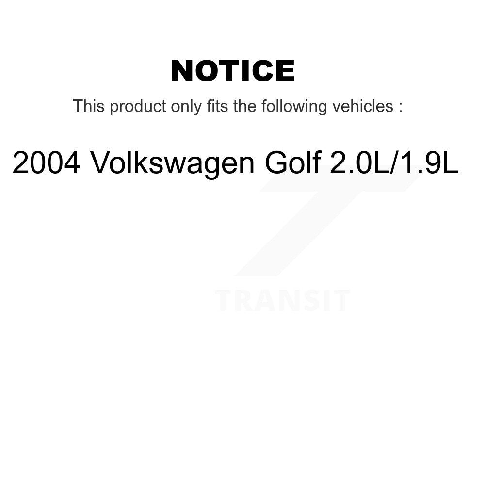 TEC Front Ceramic Disc Brake Pads And Extra Wear Sensors Kit For 2004 Volkswagen Golf 2.0L 1.9L KTW-102244
