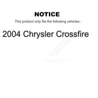 TEC Front Ceramic Disc Brake Pads And Wear Sensors Kit For 2004 Chrysler Crossfire KTW-102246