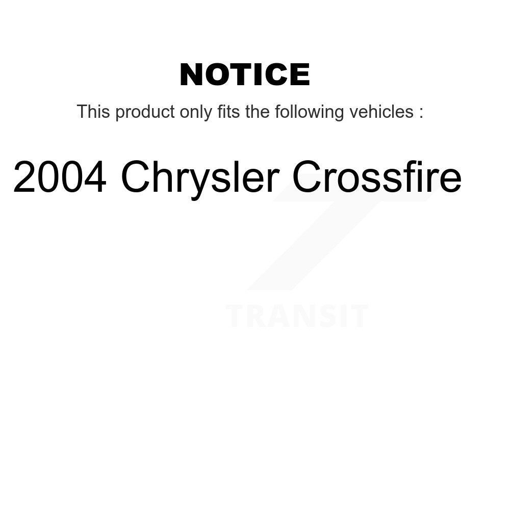 TEC Front Ceramic Disc Brake Pads And Wear Sensors Kit For 2004 Chrysler Crossfire KTW-102246