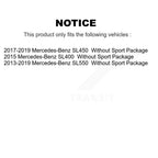 TEC Front Ceramic Disc Brake Pads And Wear Sensors Kit For Mercedes-Benz SL550 SL450 SL400 Without Sport Package KTW-102267