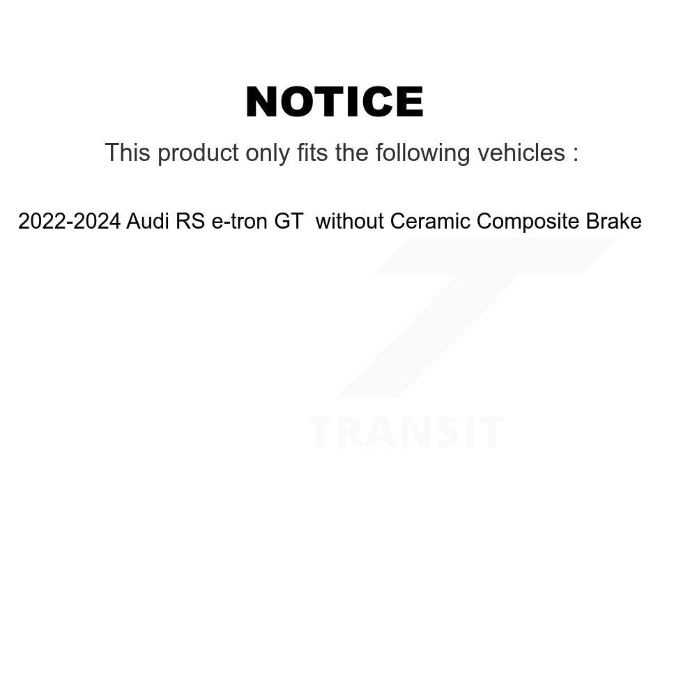 TEC Front Ceramic Disc Brake Pads And Wear Sensors Kit For 2022-2024 Audi RS e-tron GT without Composite KTW-102271