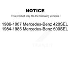 TEC Rear Ceramic Disc Brake Pads And Wear Sensors Kit For Mercedes-Benz 420SEL 500SEL KTW-102282