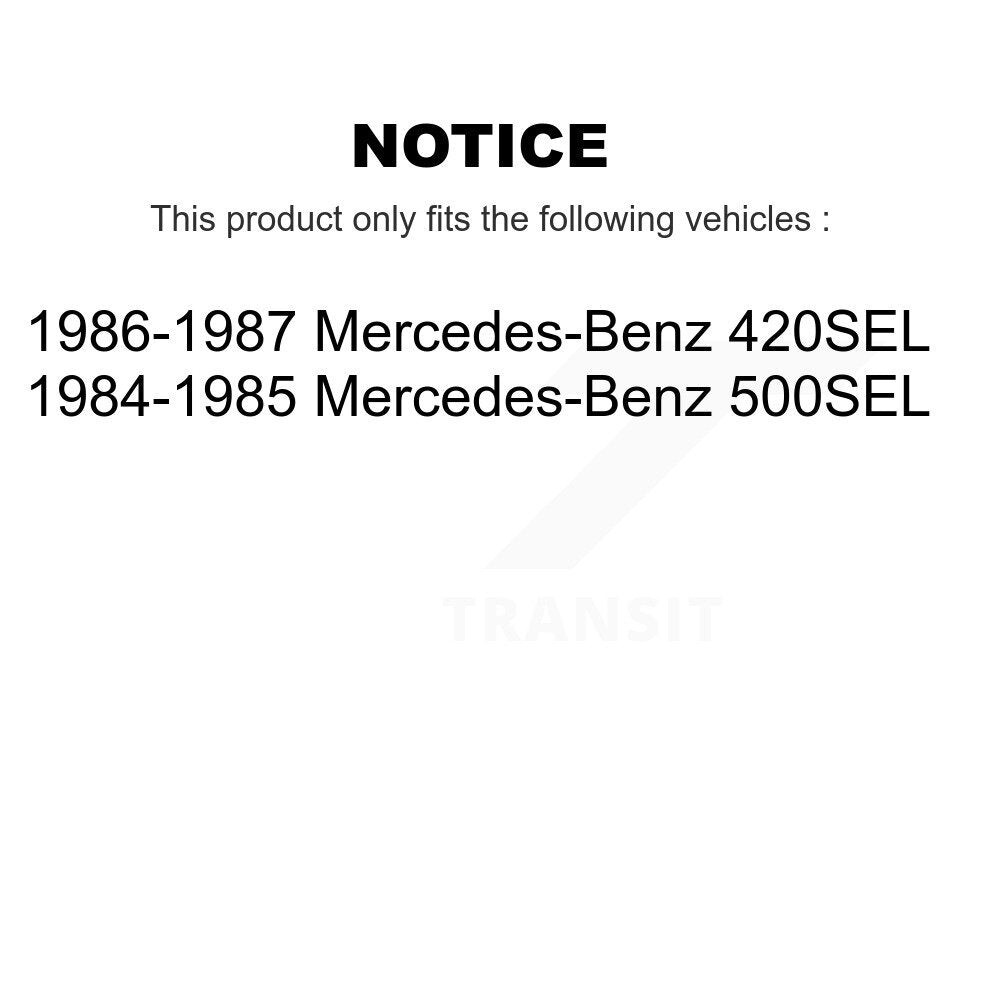 TEC Rear Ceramic Disc Brake Pads And Wear Sensors Kit For Mercedes-Benz 420SEL 500SEL KTW-102299