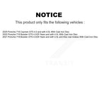 TEC Rear Ceramic Disc Brake Pads And Wear Sensors Kit For Porsche 718 Boxster Cayman With Cast Iron KTW-102301