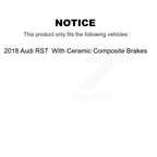 TEC Rear Ceramic Disc Brake Pads And Extra Wear Sensors Kit For 2018 Audi RS7 With Composite Brakes KTW-102304
