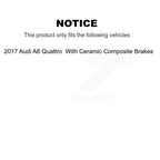 TEC Rear Ceramic Disc Brake Pads And Extra Wear Sensors Kit For 2017 Audi A8 Quattro With Composite Brakes KTW-102309