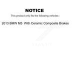 TEC Front Rear Ceramic Disc Brake Pads And Wear Sensors Kit (7Pc) For 2013 BMW M5 With Composite Brakes KTW-102316