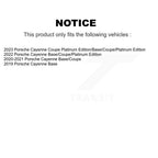 Positive Plus Rear Semi-Metallic Disc Brake Pads PPF-D2166 For Porsche Cayenne