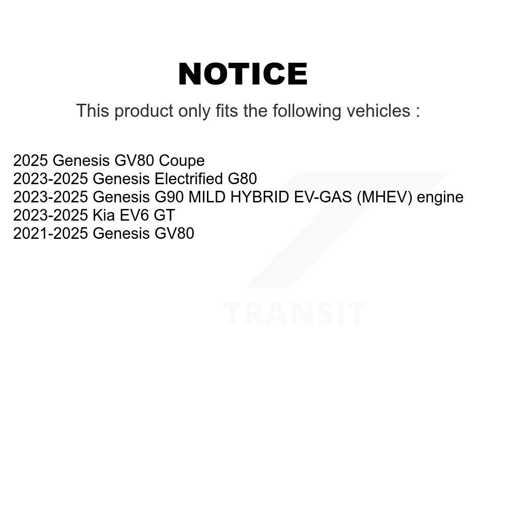 Positive Plus Rear Semi-Metallic Disc Brake Pads PPF-D2377 For Kia EV6 Genesis GV80 Coupe G90 Electrified G80