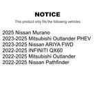 SIM Front Semi-Metallic Disc Brake Pads SIM-2413 For Mitsubishi Outlander Nissan Pathfinder PHEV INFINITI QX60 ARIYA Murano