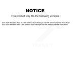 TEC Front Ceramic Disc Brake Pads TEC-2466 For Mercedes-Benz GLC300 C300 Without Sport Package With 330mm Diameter Rotor