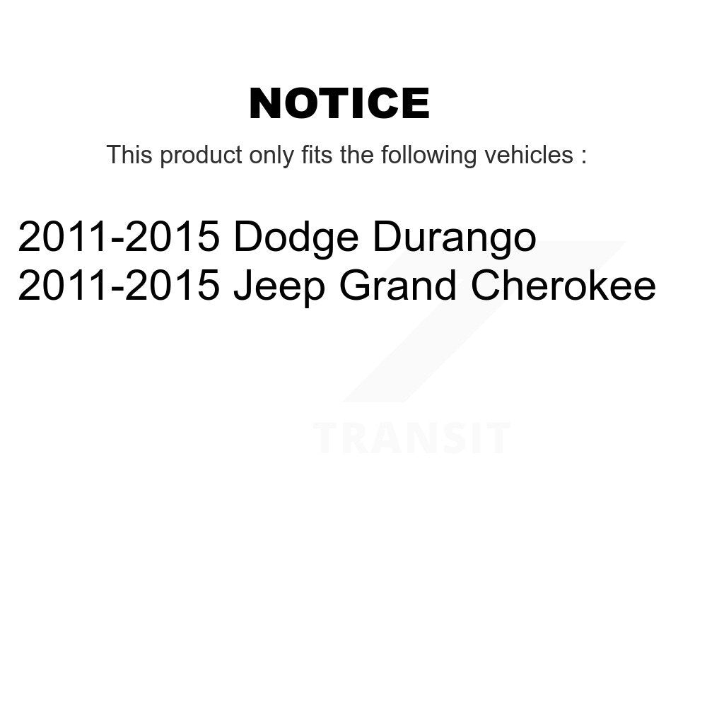 Buyers Guide for TOR-CK642831. Fits: 2011-2015 Jeep Grand Cherokee Dodge Durango