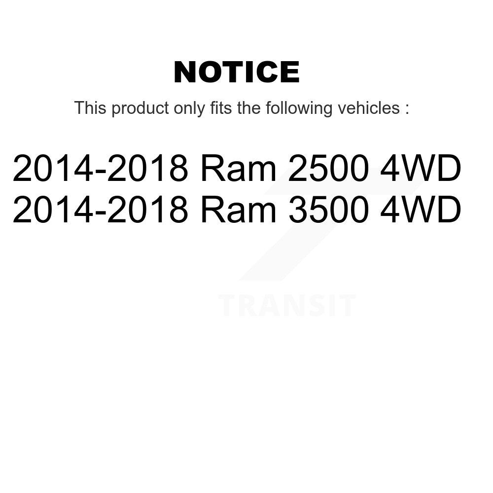 Buyers Guide for TOR-DS300072. Fits: 2014-2018 Ram 2500 3500 4WD
