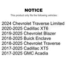 TOR Front Left (Driver Side) Outer Steering Tie Rod End TOR-ES801409 For Chevrolet Cadillac Traverse XT5 GMC Acadia Blazer Buick Enclave XT6 Limited