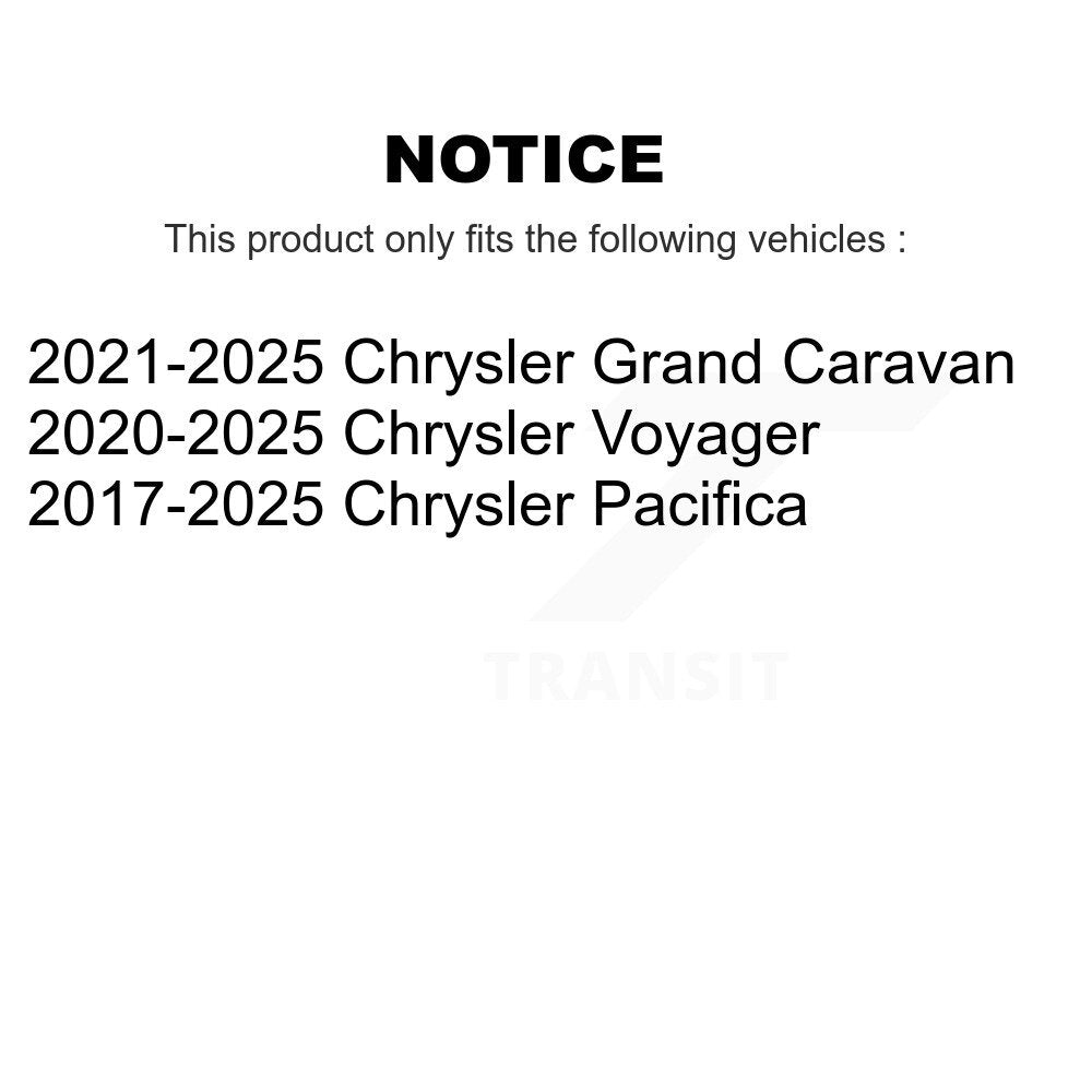 Buyers Guide for TOR-ES801513. Fits: Chrysler Pacifica Grand Caravan Voyager