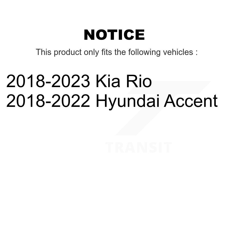 Buyers Guide for TOR-ES801615. Fits: Kia Rio Hyundai Accent