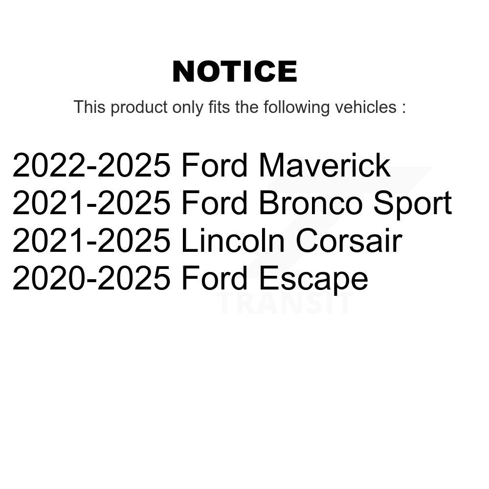 Buyers Guide for TOR-EV801573. Fits: Ford Escape Bronco Sport Maverick Lincoln Corsair