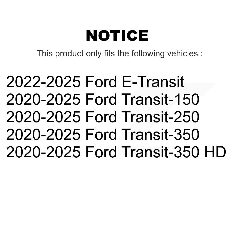 Buyers Guide for TOR-EV801665. Fits: Ford Transit-250 Transit-350 Transit-150 HD E-Transit