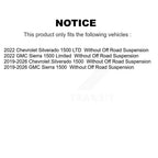 TOR Front Suspension Stabilizer Bar Link Kit TOR-K750963 For Chevrolet GMC Silverado 1500 Sierra Limited LTD Without Off Road
