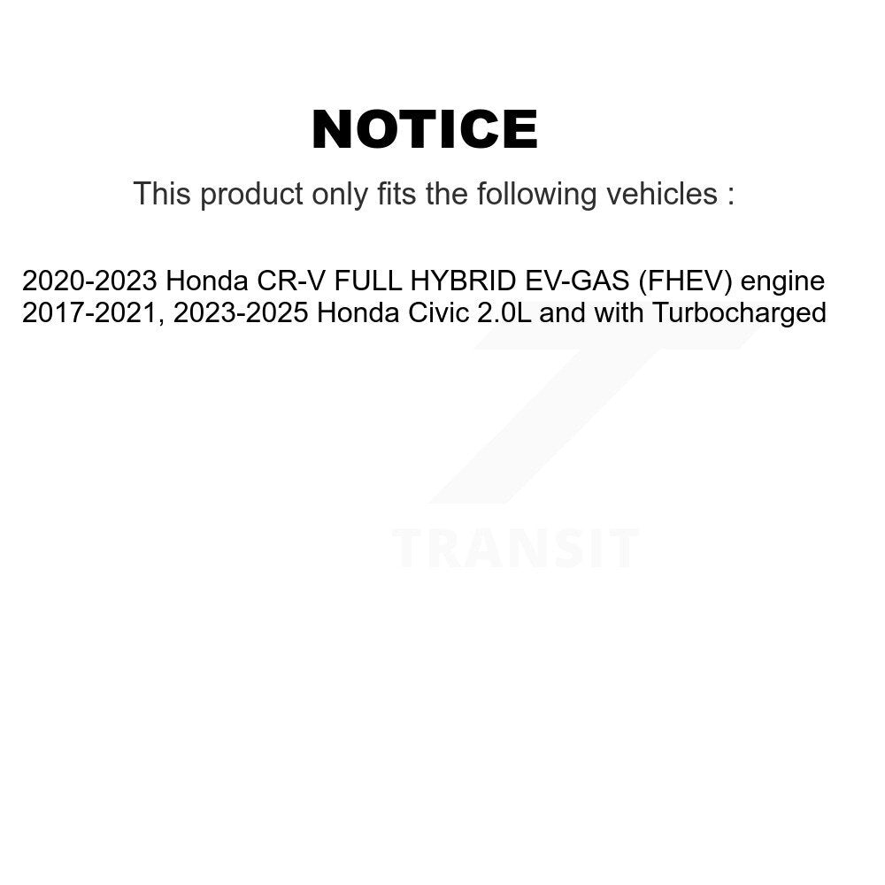 Buyers Guide for TOR-TC6001. Fits: Honda Civic CR-V