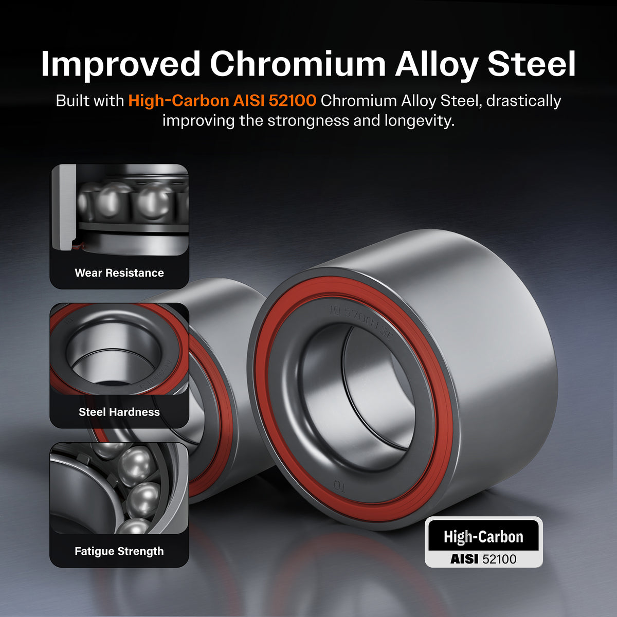 Kugel Rear Wheel Bearing 70-6410 For Ram 1500 Classic Dodge Jeep Liberty Nitro Durango Chrysler Aspen
