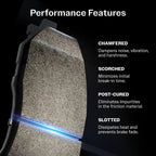 TEC Front Ceramic Disc Brake Pads And Extra Wear Sensors Kit For 2004-2006 Audi TT Quattro 1.8L KTW-102006