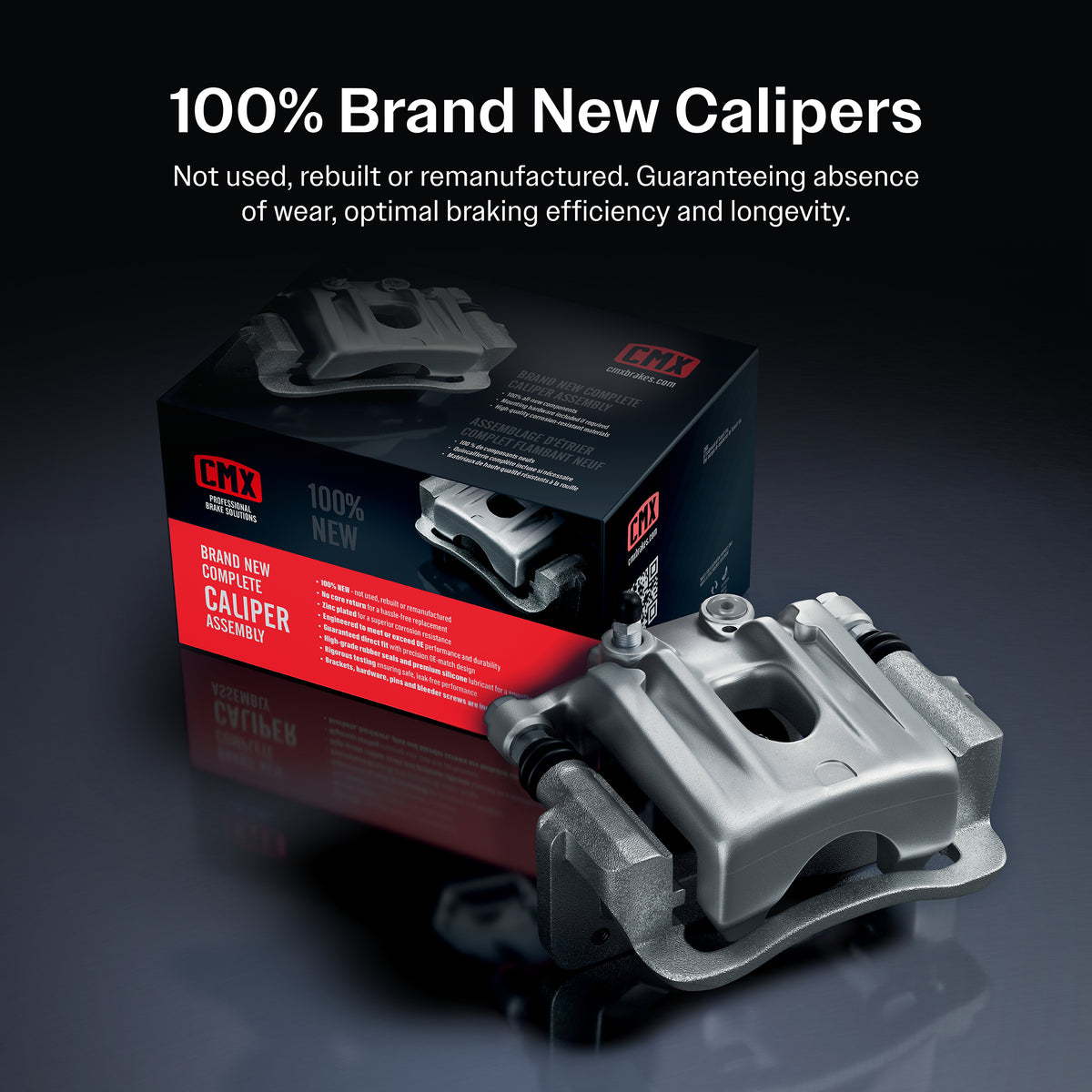 CMX Rear Left (Driver Side) Disc Brake Caliper SLC-19B2577 For Volkswagen Beetle Golf City Audi TT