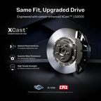 Transit Auto Rear Disc Brake Rotors And Semi-Metallic Pads Kit For Chevrolet Blazer Traverse Equinox EV Cadillac GMC Acadia XT5 Buick Enclave XT6 Limited K8S-104178