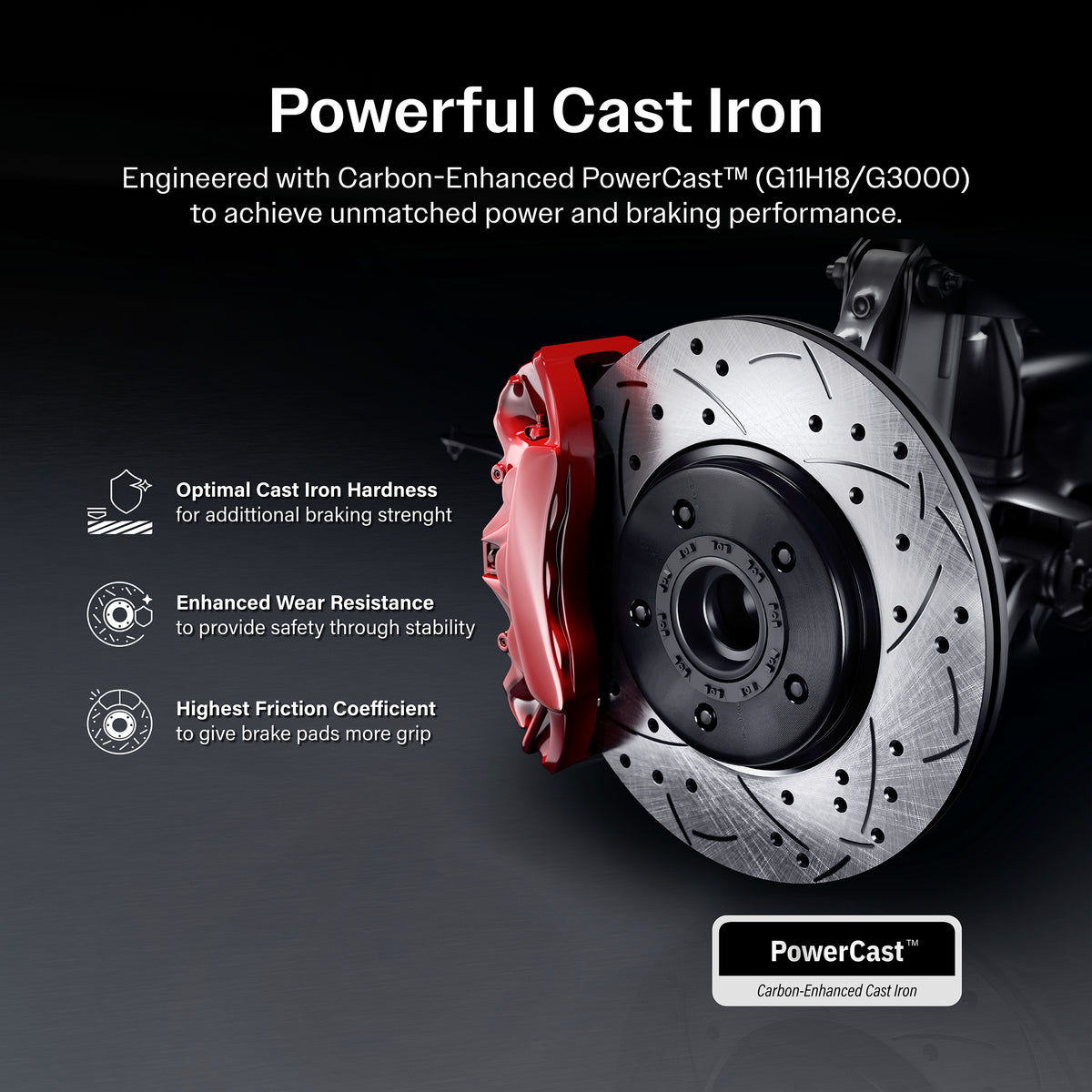 Transit Auto Front Rear Coated Drilled Slotted Disc Brake Rotors And Ceramic Pads Kit For Ford Bronco KDC-101199