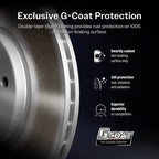 Genius Front Coated Disc Brake Rotors Pair For Genesis G80 KG-102052