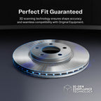 Transit Auto Rear Disc Brake Rotors And Semi-Metallic Pads Kit For Chevrolet Blazer Traverse Equinox EV Cadillac GMC Acadia XT5 Buick Enclave XT6 Limited K8S-104178