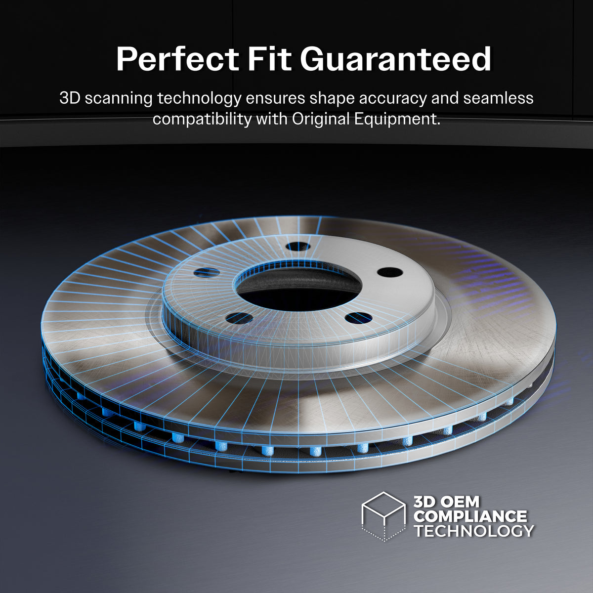 Genius Front Coated Disc Brake Rotors Pair For Genesis G80 KG-102052