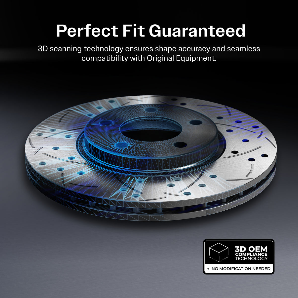 Transit Auto Front Rear Coated Drilled Slotted Disc Brake Rotors And Ceramic Pads Kit For Ford Bronco KDC-101199
